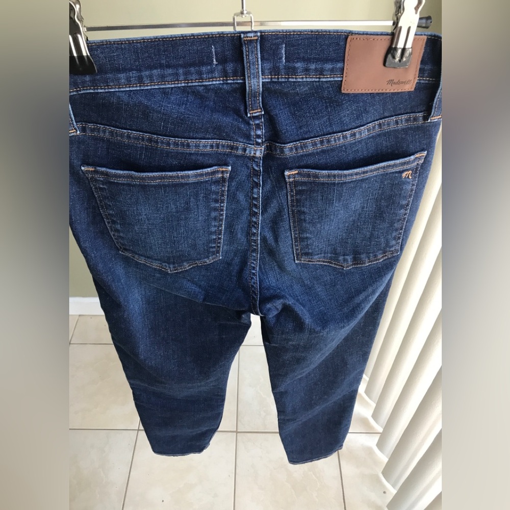 Madewell Womens 9” High Rise Skinny Crop Jeans Blue Size: 26 - Picture 4 of 13